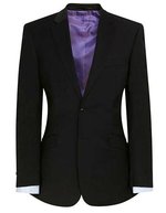 Brook Taverner Avalino Sakko aus Polyester-Woll-Mix, Black 34R(44), BR603 – Bild 2