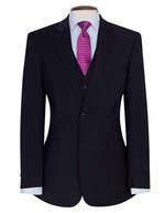 Brook Taverner Avalino Sakko aus Polyester-Woll-Mix, Black 34R(44), BR603 – Navy