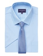 Kurzarm-Hemd Vesta mit Brusttasche – Blue