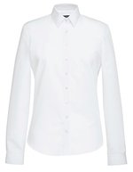 Damenbluse Selene mit Manschettenknöpfen – White