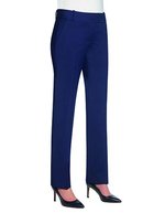 Brook Taverner Sophisticated Collection Genoa Hose, Black 4W(32)/36, BR700 – Mid Blue