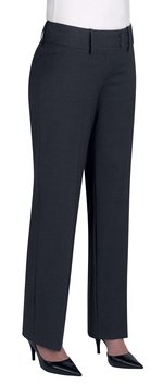 Brook Taverner Miranda Hose, gerade Beine, Polyester-Woll-Mix, Black 6W(34)/36, BR701 – Bild 3