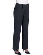 Brook Taverner Miranda Hose, gerade Beine, Polyester-Woll-Mix, Black 6W(34)/36, BR701 – Charcoal
