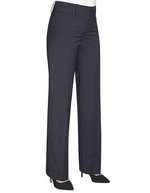 Brook Taverner Miranda Hose, gerade Beine, Polyester-Woll-Mix, Black 6W(34)/36, BR701 – Navy