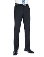 Brook Taverner Slim Fit Hose Cassino aus Wolle-Polyester, Black 28W(42)/36, BR702 – Bild 2