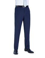 Brook Taverner Avalino Hose, leicht taillierter Schnitt, Black 28W(42)/36, BR703 – Mid Blue