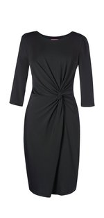 Brook Taverner Neptune Kleid mit Knoten-Detail, Black XS, BR780 – Bild 3