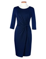Brook Taverner Neptune Kleid mit Knoten-Detail – Navy
