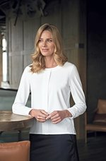 Brook Taverner Riola Langarmbluse mit goldenen Details, Cream 6 (34), BR800 – Bild 1