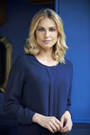 Brook Taverner Women's Blouse "Roma" with Gold Zip, Black 6 (34), BR802 – image 2