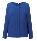 Brook Taverner Damenbluse "Roma" mit goldenem Reißverschluss, Black 6 (34), BR802 – Bild 3