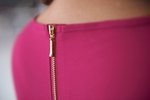 Brook Taverner Damenbluse "Roma" mit goldenem Reißverschluss, Black 6 (34), BR802 – Bild 4