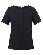 Brook Taverner Damenbluse "Verona" mit Rückreißverschluss, Black 6 (34), BR803 – Bild 2