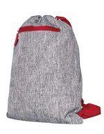Bags2Go Gymsac Miami aus 600D Polyester – Grey Melange/Red
