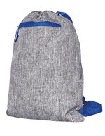 Bags2Go Gymsac Miami aus 600D Polyester – Grey Melange/Royal
