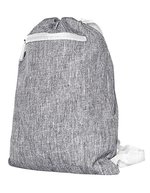 Bags2Go Gymsac Miami aus 600D Polyester – Grey Melange/White