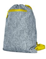 Bags2Go Gymsac Miami aus 600D Polyester, Grey Melange/Red 43 x 34 cm, BS15391 – Grey Melange/Yellow