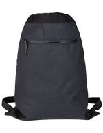 Bags2Go Gymsac Montreal mit Reißverschlussfach – Black Melange