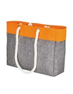 Bags2Go Tote Bag "San Diego" mit Innentasche, Grey Melange/Neon Lilac 44 x 33 x 16 cm, BS18095 – Grey Melange/Neon Orange
