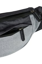 Bags2Go Belt Bag Helsinki with Adjustable Strap, Dark Grey Melange/Light Grey Melange 36 x 15 x 7,5 cm, BS19482 – Bild 5