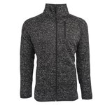 Burnside Fleece Jacke mit Reißverschluss für Herren, Heather Red S, BU3901 – Bild 3