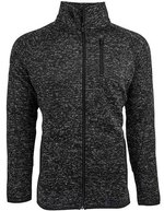 Burnside Fleece Jacke mit Reißverschluss für Herren – Heather Black