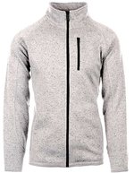 Burnside Fleece Jacke mit Reißverschluss für Herren – Heather Grey
