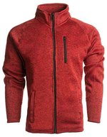 Burnside Fleece Jacke mit Reißverschluss für Herren – Heather Red