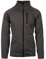 Burnside Fleece Jacke mit Reißverschluss für Herren, Heather Red S, BU3901 – Acciaio