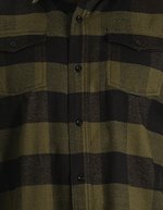 Burnside Flanellhemd mit Karomuster für Damen – Army - Black (Checked)