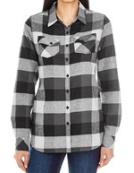 Burnside Flanellhemd mit Karomuster für Damen – Black Check