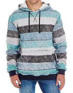 Printed Striped Marl Pullover – Lt. Blue - Black (Striped)