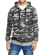 Burnside Kapuzenjacke mit Camo-Design und Reißverschluss, Green Camo XL, BU8615 – Bild 3