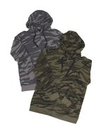 Burnside Kapuzenjacke mit Camo-Design und Reißverschluss, Green Camo XL, BU8615 – Bild 5