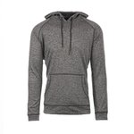 Burnside Leichter Herren Raglanpullover mit Kängurutasche, Black/Heather Charcoal S, BU8670 – Bild 3
