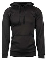 Burnside Leichter Herren Raglanpullover mit Kängurutasche – Black