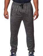 Burnside Tech Fleece Jogger mit Reißverschlusstaschen – Heather Charcoal