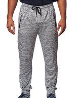 Burnside Tech Fleece Jogger mit Reißverschlusstaschen – Heather Grey