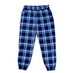 Burnside Karierte Flanell Joggerhose mit Taschen in, Blue - White (Checked) S, BU8810 – Bild 3