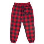 Burnside Karierte Flanell Joggerhose mit Taschen in, Blue - White (Checked) S, BU8810 – Bild 4