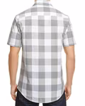 Burnside Buffalo Plaid Flannel Shirt with Chest Pockets, Black - White (Checked) S, BU9203 – image 4