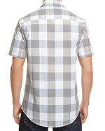 Burnside Buffalo Plaid Flanellhemd mit Brusttaschen, Black - White (Checked) S, BU9203 – Bild 4