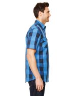 Burnside Buffalo Plaid Flanellhemd mit Brusttaschen, Black - White (Checked) S, BU9203 – Bild 5