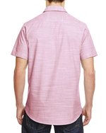 Burnside Gewebtes Business Hemd Kurzarm, Black (White Heather) S, BU9247 – Bild 4