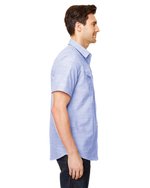 Burnside Gewebtes Business Hemd Kurzarm, Black (White Heather) S, BU9247 – Bild 5