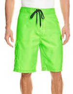 Burnside Boardshorts mit Cargotasche – Neon Green