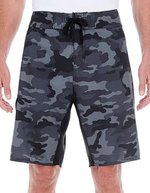 Burnside Stretch Board Shorts mit Kordelzug – Black Camo