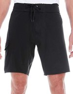 Burnside Stretch Board Shorts mit Kordelzug – Black