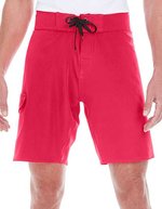 Burnside Stretch Board Shorts mit Kordelzug – Red