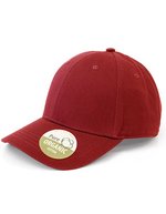 Brain Waves Bio-Baumwollkappe mit Klettverschluss – Red